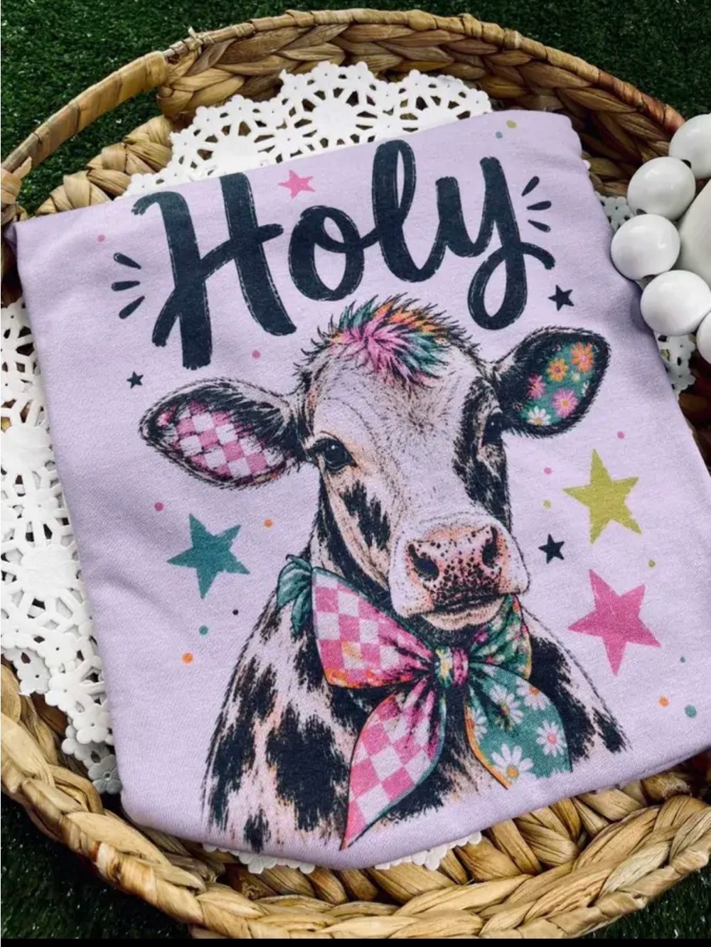 Holy cow plaid patchwork fall western boho washed graphic tunic top shirt